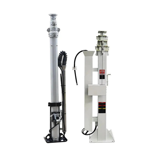 Rock Solid Telescopic Antenna Mast And Heavy Duty Light Lifting Pole Featuring Smooth Glide Manual Extension crafted from premium aluminum alloy.