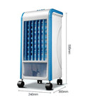 Slip Into Pure Chill With This Compact Evaporative Air Cooler Rocking Honeycomb Filters Three Speed Settings Built In Timer And Humidifier For Seriously Smooth Cooling - side view of the air cooler showing dimensions.