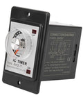 AH2 Y Time Relay 24V Low Voltage Delay Timer For Industrial Control And Electrical Systems With A 10S Delay PVC Housing Boss Level Rugged Component For Home Appliances And Low Voltage Equipment, black front panel
