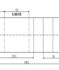 Technical drawing of Heavy Duty Bt30 Water Cooled Spindle Motor With 3200 Watt Output And 18000 Rpm Speed dimensions and specifications.