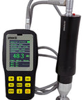 Heavy Duty Plug And Play Uci And Leeb Portable Hardness Tester Tank Build With 1Kgf Probe, handheld gauge with display and probe.