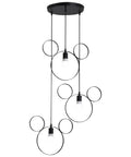 Cartoon Mouse Pendant Light Three Heads Iron Chandelier for Kids Room. Wrought iron hanging light with adjustable 47 inch sling.