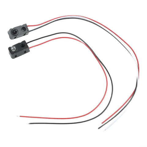 IR Break Beam Sensor Module With LED For Fast Motion Detection And Precise Timing In Robotics And Industrial Projects, 5-Pack, 2ms Response, 3-5V DC Compatible, NPN Normally Open Output, showing wiring and sensors