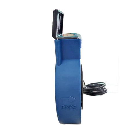 Side view of Rugged Workhorse Water Flow Meter With Clamp On Transducers And LCD Display For Precise Ultrasonic Flow Measurement