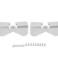 Aluminum Downspout Hinge Flip Up Gutter Extension No Fuss Install with screws and mounting bracket, side view