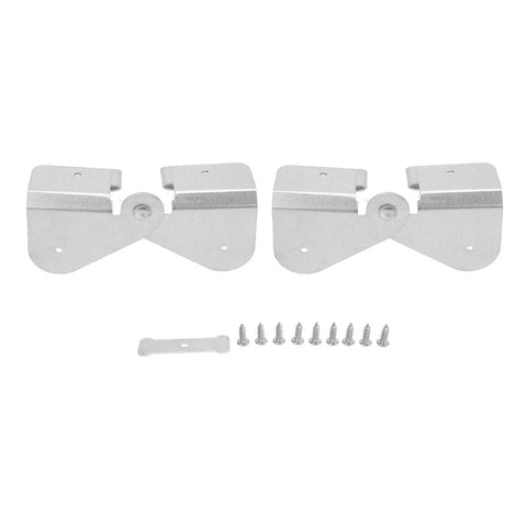 Aluminum Downspout Hinge Flip Up Gutter Extension No Fuss Install with screws and mounting bracket, side view