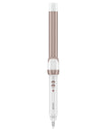 Double Ceramic One Inch Clamp Free Curling Wand for Effortless Beachy Waves with Instant Heat Up and Frizz Free Finish