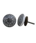 100 Pack Sleek Black Ceramic Wheel Drawer Knobs For Kitchen Cabinets And Dresser Pulls Featuring Rust Free Finish Easy Install Setup shown from front angle