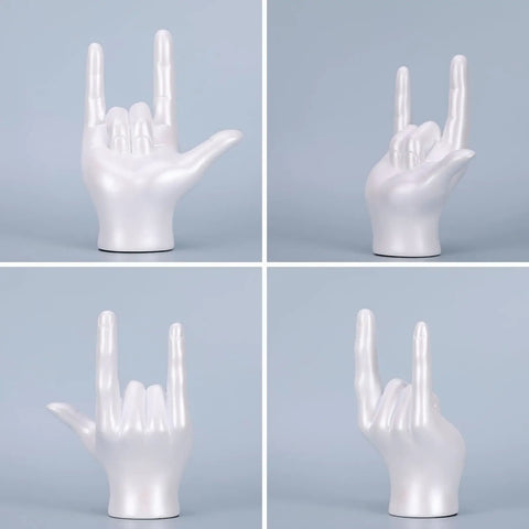 I Love You Gesture Statue White Hand Sculpture For Home Decor And Office Modern Art Centerpiece For Living Room Wedding Table Decor Minimalist Scandinavian Style With Totally Chic Vibes