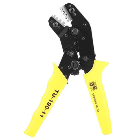 Ergonomic Chrome Vanadium Steel Crimp Plier with PVC Handle for Cable Crimping and AWG 28 18 Terminals Pro Grade Heavy Duty Wire Crimp Tool