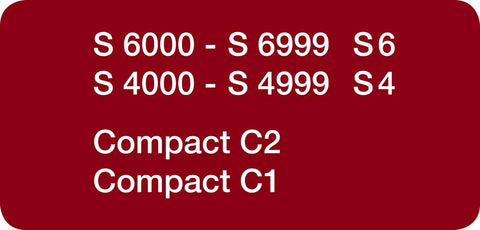 Compatibility details for HyClean Air FJM Vacuum Bags for Compact C1 and C2, listing S6000-S6999, S4000-S4999 models.