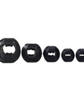 Five black clip-on ferrite cores for 3mm-13mm cables, part of 20 Pack Clip-On Ferrite Ring Cores For Dope RFI EMI Noise Suppression.