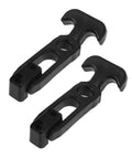 Two Pack Flexible Latch Kit For Toolbox And Cabinet Hoods featured in black T-handle design with vibration absorption.