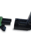 Top Notch Unifizz Black Weatherpack Wire Connectors Kit Featuring 12-14-16-18 Awg Gauge Options For Male And Female Terminals With Quick Disconnect Splice Capabilities That Are Totally Waterproof And Built Tough For Any Auto Or Car Setup You Got. black waterproof auto wire connectors with female terminals and 18 AWG wires