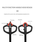 Multi-function handle head design of Heavy Duty Full Electric Pallet Jack Truck With 3300 Lb Capacity And Lithium Ion Battery.