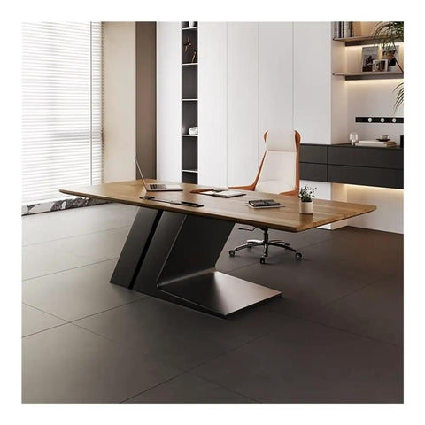 Sit Stand Desk With Premium Ash Wood Surface, Super Spacious Home Office Workstation Featuring Integrated Monitor Shelf, versatile gaming and writing table in stylish office.