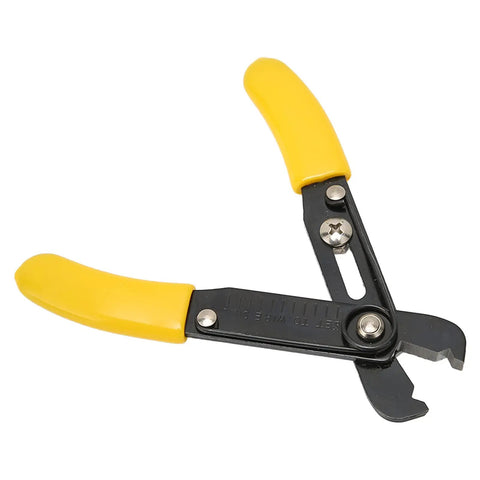 No Fuss Wire Strippers With A Comfort Rubberized Handle And High Precision Single Hole Cutter for jewelry making and watch repairs.