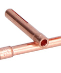 Close-up of 1.6mm Orifice Collet Copper Set With 20 Tungsten Electrodes For QQ150 Welding Torch Accessories, showing copper build