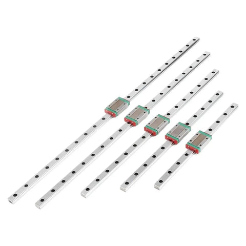 Solid Beef MGN12H Linear Motion Guide Slider And 550mm Compact Metal Rail Kit With Mounting Bracket detail with smooth-bearing sliders.