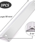 Heat Plates Replacement Kit For Char Griller 5050 5650 3001 E3001 3072 5072 3070 Grills Three Pack Stainless Flame Shields Replacement Parts