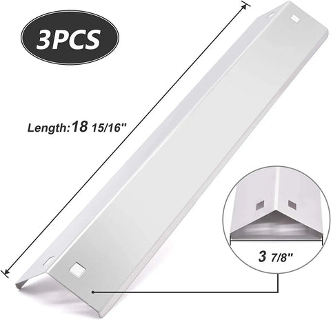 Heat Plates Replacement Kit For Char Griller 5050 5650 3001 E3001 3072 5072 3070 Grills Three Pack Stainless Flame Shields Replacement Parts