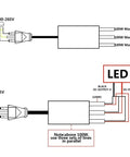 LED Driver 300W Power Transformer for Outdoor LED Lighting 12V DC Output Up To 25A IP67 Waterproof 3 Pin Plug Diagram