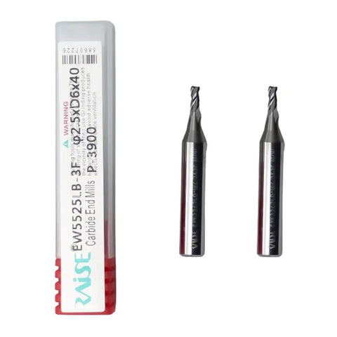 2-Piece 2.5mm Milling Cutter Set For Automatic Machines Like Condor, Triton, Alpha Pro, Beta, Miracle A78A9, SEC-E9 Pro-Grade