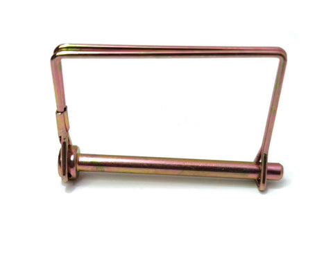 Ten Pack One Quarter Inch Wire Lock Pins For Trailer Couplers And Hitch Pins Heavy Duty Safety Shaft Locking Pins Gold Finish