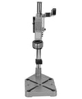 Side view of Adjustable Clamp Drill Stand For Universal Workbench And Vertical Drill Guide For Precise Drilling At Home Or In The Shop Go To Choice Fits 38mm Or 43mm Drill Collars For A Secure Accurate Drill Setup
