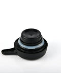 Black twist-lock lid for Stainless Steel Triple Layer Vacuum Insulated Carafe Dispenser Keeps Coffee Tea And Water Piping Hot Up To 12 Hours