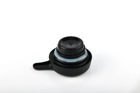Black twist-lock lid for Stainless Steel Triple Layer Vacuum Insulated Carafe Dispenser Keeps Coffee Tea And Water Piping Hot Up To 12 Hours