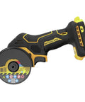 DEWALT 20V MAX XR brushless cut-off tool, compact bare tool with yellow/black body and guard