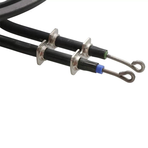 Close-up of 8 Inch 2400W Range Surface Element Sensor Replacement WB30X31057 5 Turn 240V for GE Ovens AP6802070 terminal connectors