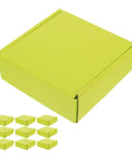 Green Corrugated Paper Boxes 10 Pack Go To Heavy Duty Packing Boxes For Shipping and Mailing, shown with individual boxes