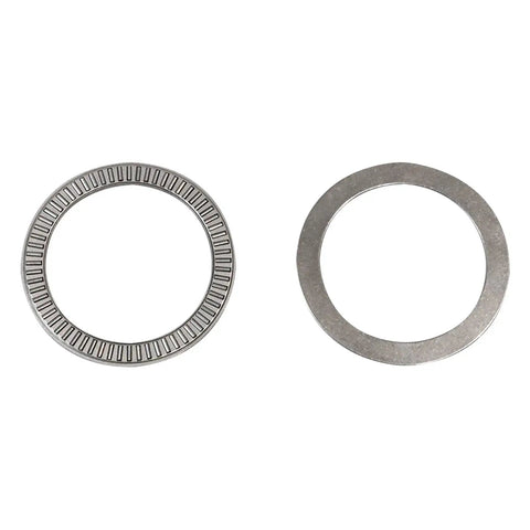 Coilover Thrust Washer Mount Kit With Needle Roller Bearings And Washers 2.5 Inch ID 6 Piece Set showing washers and bearings.