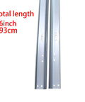 Vertical Track Replacement Set For 7 Foot Garage Doors Left And Right Brackets 76 Inch Galvanized Tracks For 2 Inch Rollers.