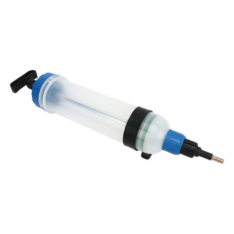 Ultimate 1.5L Fluid Extractor Engine Oil Syringe With Smart Arrow Case Master Cylinder transfer pump with transparent body.