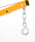 Close-up of chain hook on Hydraulic Hitch Mounted Pickup Truck Crane With 360 Degree Swivel 1000 Lbs Lift Capacity Three Adjustable Settings