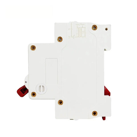 Rock Solid 2P DC Solar Circuit Breaker 1000V Rated featuring overload protection, white housing, ideal for off-grid installations.