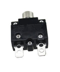 Automotive Circuit Breaker 50V 15A Overload Protector For Cars Boats And RVs Resettable Fuse With Three Eighths Inch Mounting Hole