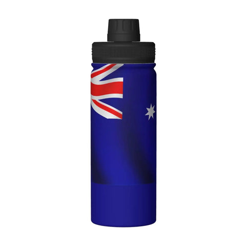 Flag Print Insulated Water Bottle For Outdoor Adventures And Gym with Australian flag, double wall stainless steel