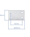 48 Piece Heavy Duty Mending Plates For Quick Furniture Fix Rock Solid Corner Brackets With Pre Drilled Holes No Sweat Installation And Tight Grip For Wood Cabinets And Diy Renovations, stainless steel bracket with dimensions.