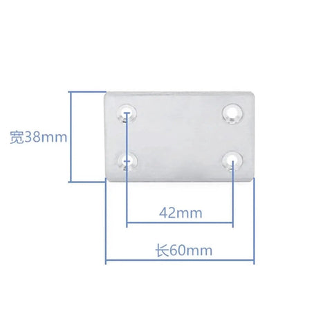 48 Piece Heavy Duty Mending Plates For Quick Furniture Fix Rock Solid Corner Brackets With Pre Drilled Holes No Sweat Installation And Tight Grip For Wood Cabinets And Diy Renovations, stainless steel bracket with dimensions.