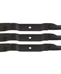 Three Pack OEM Gravely 04771200 52 Inch Zero Turn Mower Blades For IKON X XL And ZT X ZT XL Decks Fits 52 Inch Mowers Durable Black Replacement Blades Set