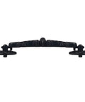 2 Pack Drop Bail Cabinet Handles 7.4 Inch Length With 5.9 Inch Center Hole Spacing Vintage Zinc Alloy Swing Drawer Pulls Rustic Black Finish
