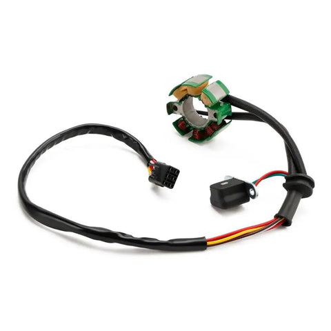 Premier 12V Magneto Ignition Stator Kit Fits 4Hp To 25Hp Outboard Rigs Runs Smooth Without Relay Tiller Or Remote Housing Cross 396141 582281 582880 582787 Specs Delivers Charge And Power Keeping Rig Great And Saving Money Restoring Top Shape Now. outboard ignition stator kit with wired connector and coil