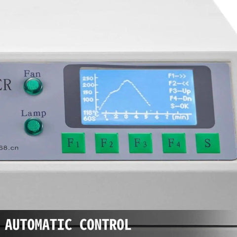 Automatic Infrared Reflow Soldering Station With 800W 1500W Power Hot Air Circulation Pro Grade PCB SMT BGA Repair machine control panel