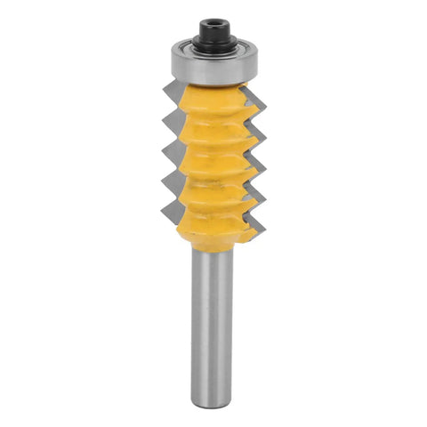 Top Notch 8 Shank High Quality Woodworking Router Bit For Stile Cutting, durable steel cutter head, yellow carbide bit.
