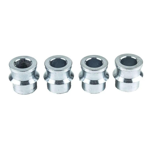 Built Tough Half To Three Quarter Inch Heim Joint And Rod End Kit For High Misalignment Steering and Suspension with Grease Zerk Fittings Heavy Duty Bearings Real Deal 4 Pack shown from the front.