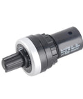 LA42DWQ Potentiometer Single Circle 2K Carbon Film For Rock Solid Variable Speed Control With 22mm Mounting Hole D Type Industrial Grade Component For Industrial Equipment And Precision Tuning, black 2K carbon film rotary potentiometer with D shaft